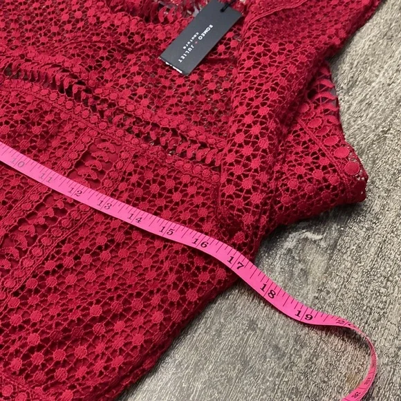 Romeo & Juliet couture lace dress Rugby color Large - Picture 10 of 13